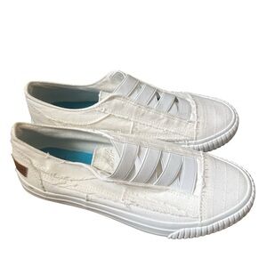 White Slip-On Women's Sneakers